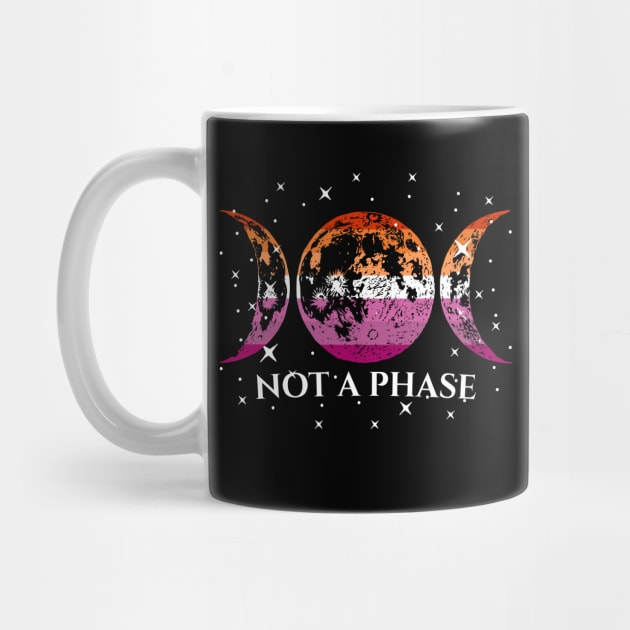 Not A Phase Funny Lesbian Pride Flag by BrightGift